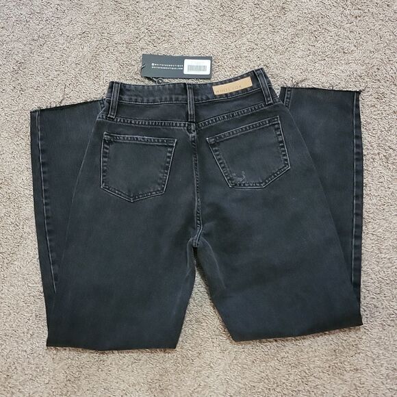 NWT White Fox Boutique Love Stoned Vintage Black Boyfriend Jeans Size XS US 2 - Picture 6 of 9